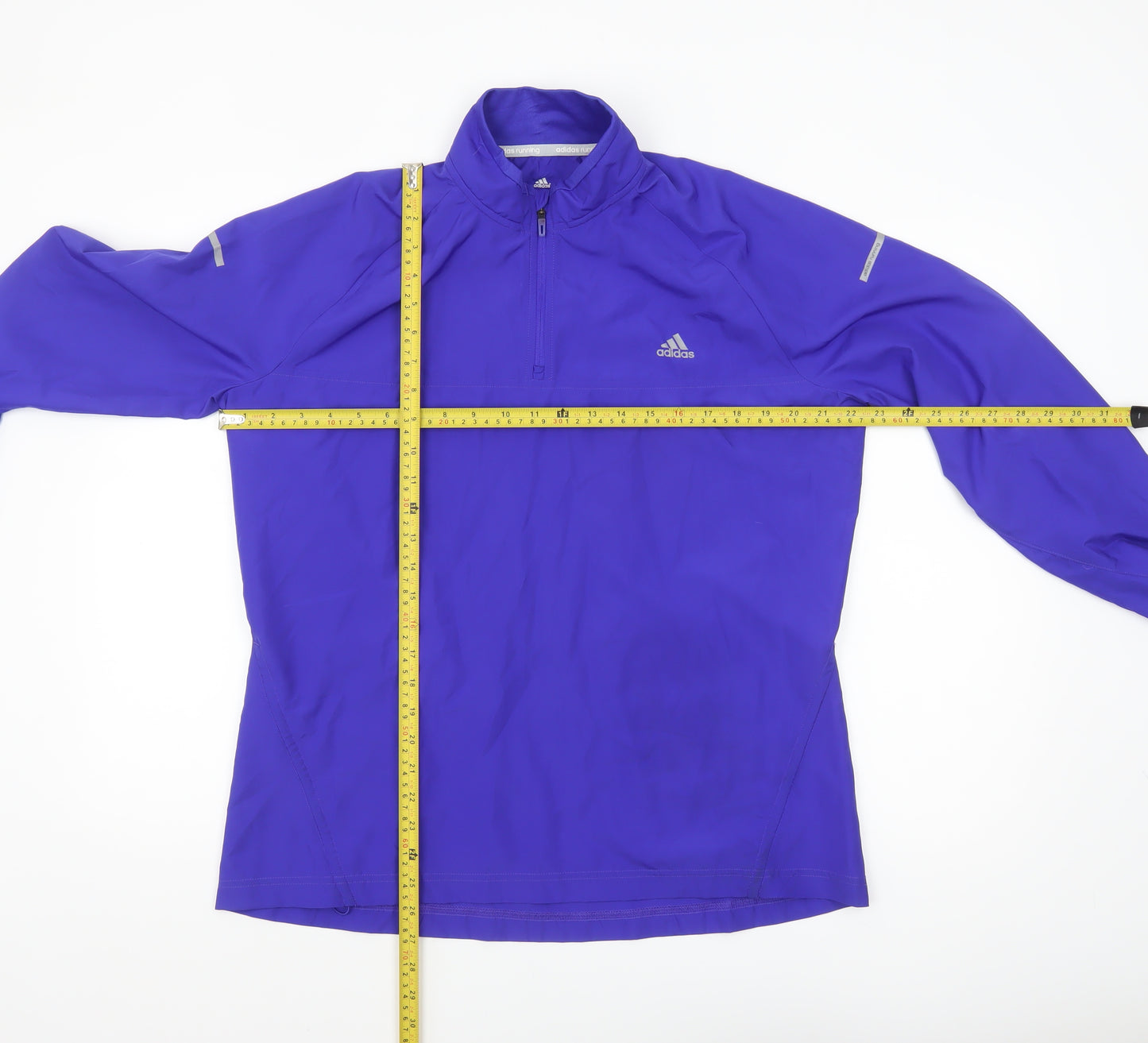 adidas Men’s Blue ClimaProof 1/2 Zip Pullover Sweatshirt L