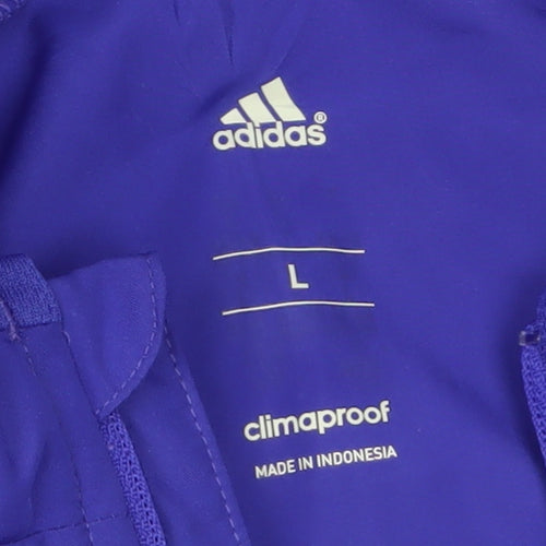 adidas Men’s Blue ClimaProof 1/2 Zip Pullover Sweatshirt L