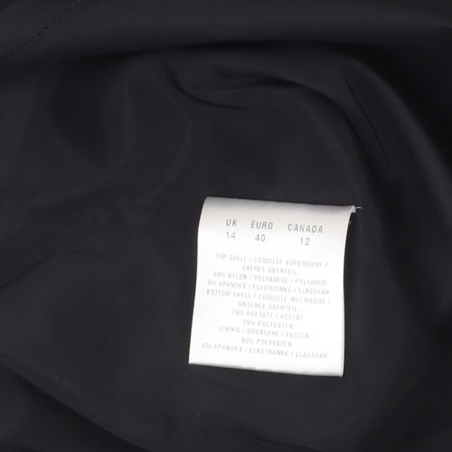 Precis Petite Women’s Black Ruched Bodycon Knee Length Sweetheart Dress Size 14
