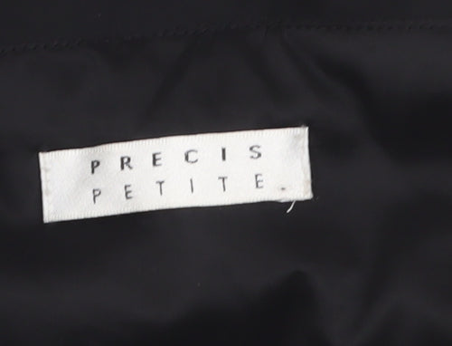 Precis Petite Women’s Black Ruched Bodycon Knee Length Sweetheart Dress Size 14
