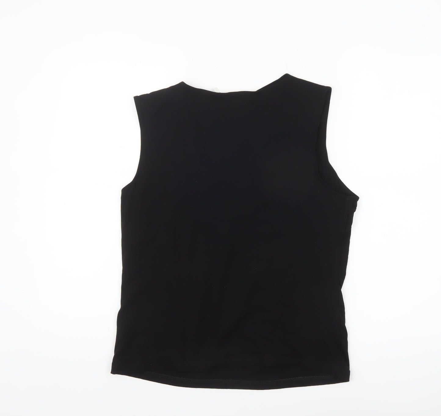Mint Velvet Women's Black Wrap Sleeveless Blouse Size L