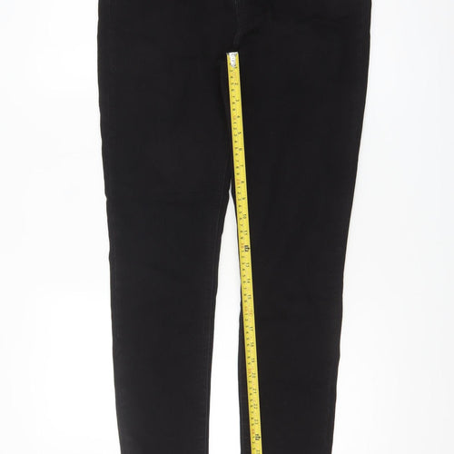 Diesel Womens Black Skinny Jeans Size 14 Regular Stretch Denim