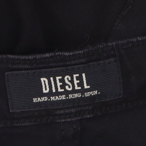 Diesel Womens Black Skinny Jeans Size 14 Regular Stretch Denim