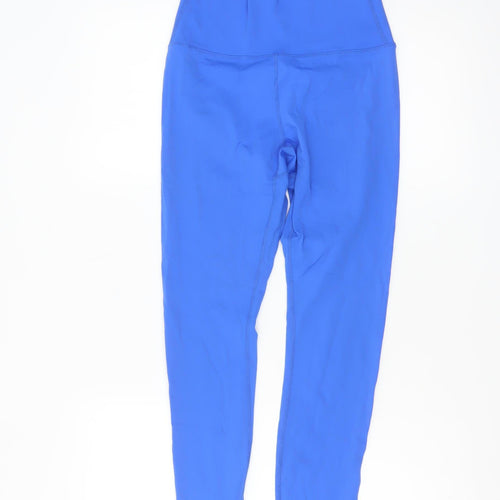 Dunnes Stores Womens Blue High Waist Leggings Size S Polyamide Elastane
