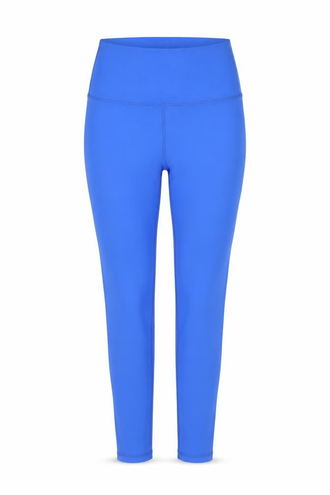 Dunnes Womens Blue High Waist Leggings Size S Polyamide Elastane