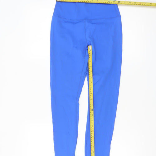 Dunnes Stores Womens Blue High Waist Leggings Size S Polyamide Elastane