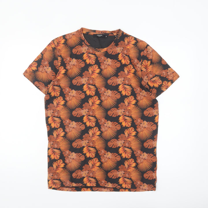 Jack & Jones Men’s Multicoloured Floral Tropical Cotton T-Shirt M