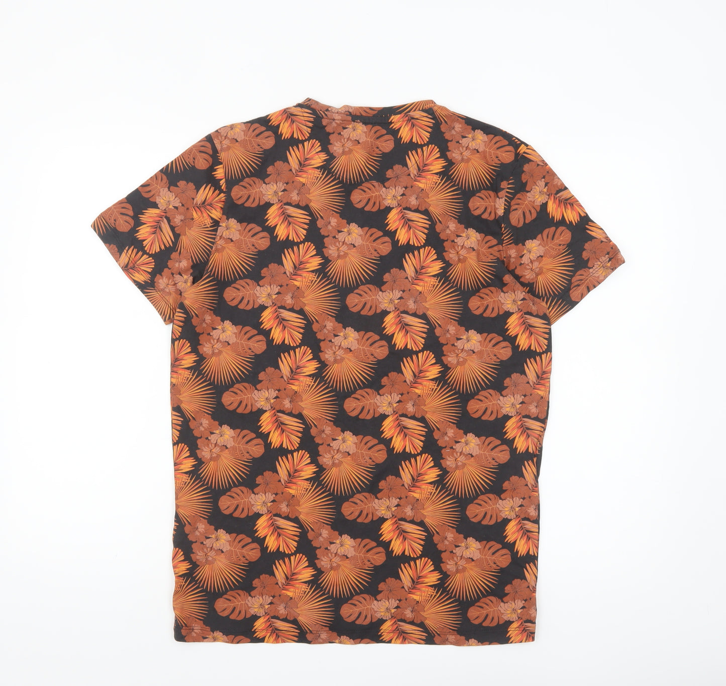 Jack & Jones Men’s Multicoloured Floral Tropical Cotton T-Shirt M