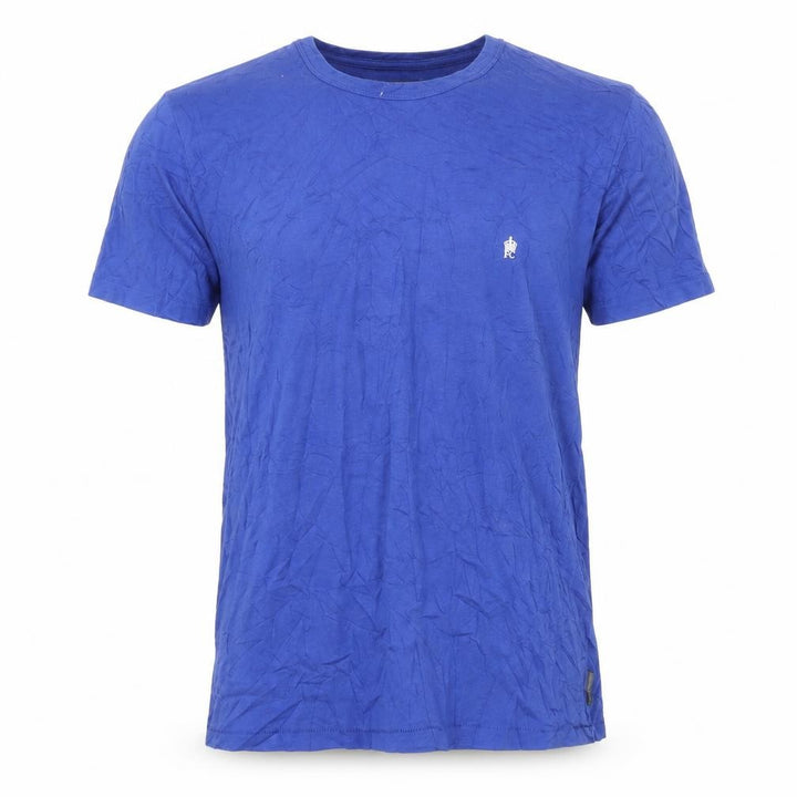 French Connection Men's Blue Cotton Crew Neck T-Shirt XL