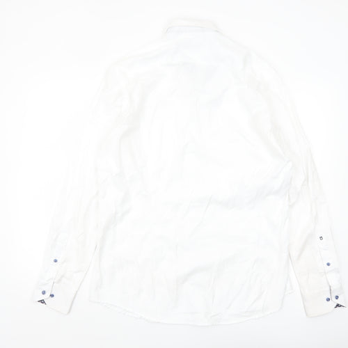 Giordano Men’s White Cotton Modern Fit Dress Shirt L 42