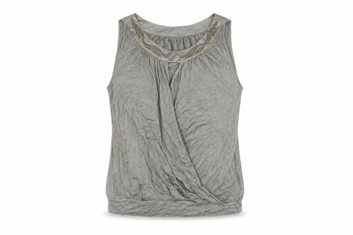 Wallis Women’s Grey Sleeveless Tunic Blouse Size 14 Viscose Blend