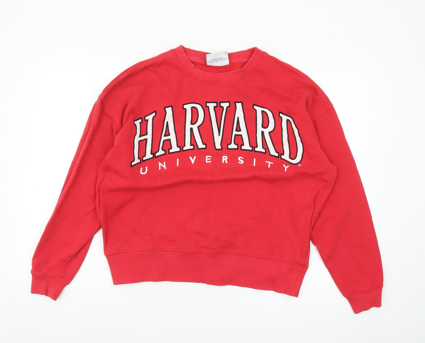Harvard Red Cotton Crew Neck Women's Sweatshirt Size 12
