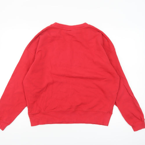 Harvard Red Cotton Crew Neck Women's Sweatshirt Size 12