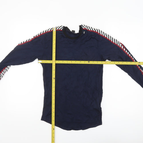 Helly Hansen Women Blue Long Sleeve Crew Neck Active T-Shirt Size S