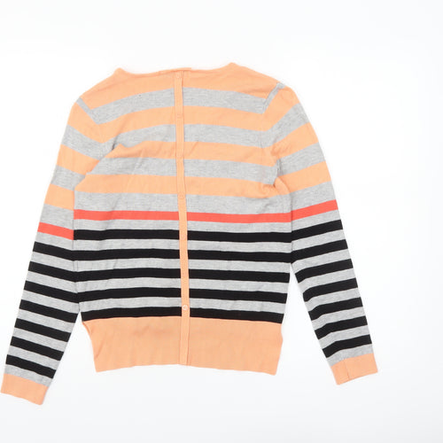 Fransa Women's Multicoloured Striped V-Neck Cardigan Size S