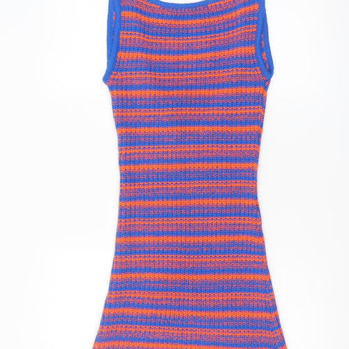 Collusion Women’s Multicoloured Sleeveless Bodycon Knit Dress UK 4