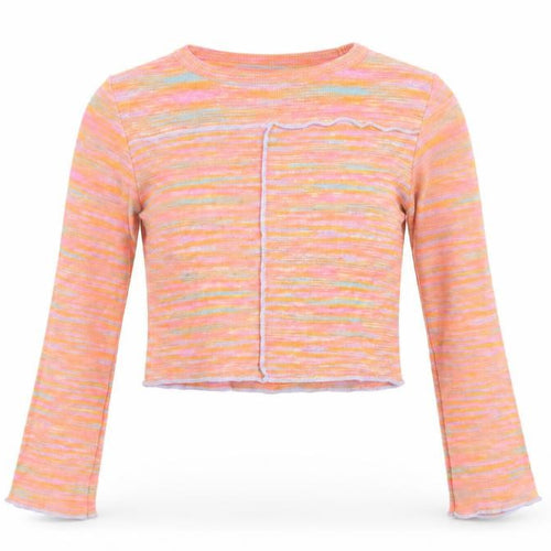 ASOS Design Women’s Multicoloured Striped Cropped Knit Top UK 12