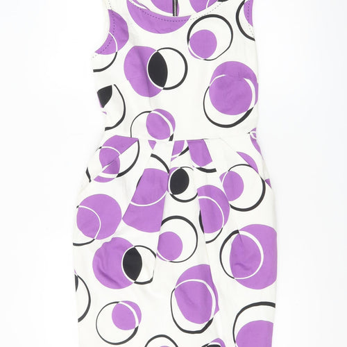 Marks and Spencer Petite Womens Multicoloured Size 8 Sheath Dress
