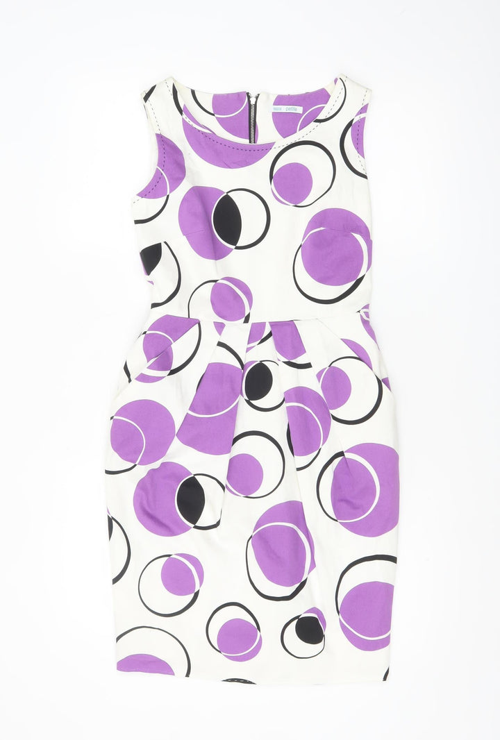 Marks and Spencer Petite Womens Multicoloured Size 8 Sheath Dress