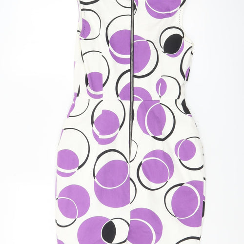 Marks and Spencer Petite Womens Multicoloured Size 8 Sheath Dress