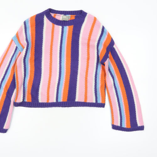 ASOS Women Multicoloured Stripe Knit Jumper Size 8