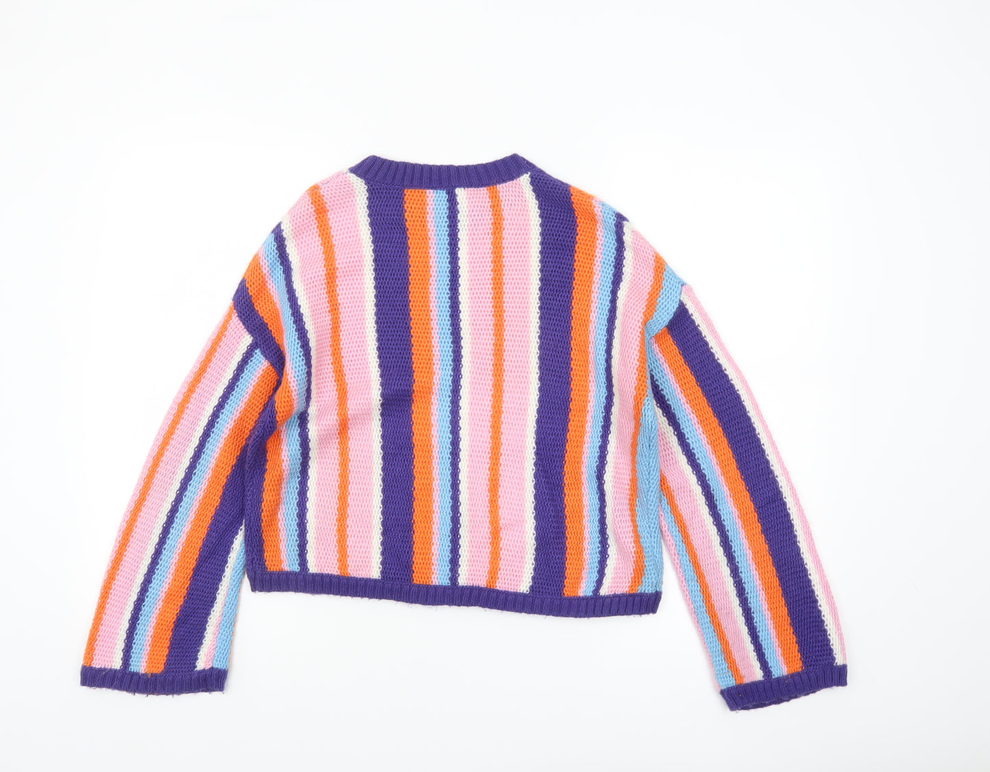 ASOS Women Multicoloured Stripe Knit Jumper Size 8