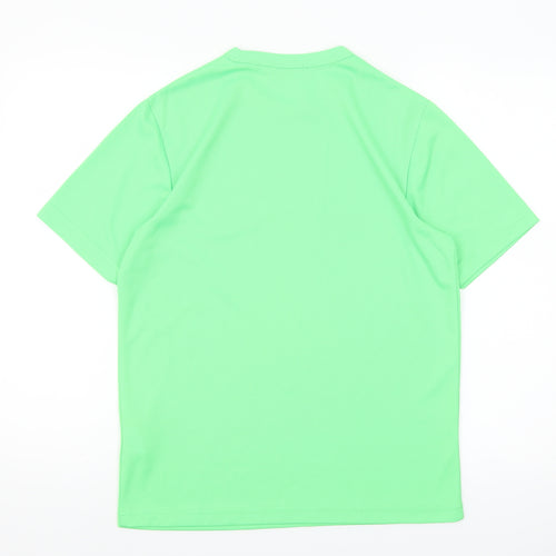 Bossini Sport Men's Green Polyester Crew Neck T-Shirt Size M
