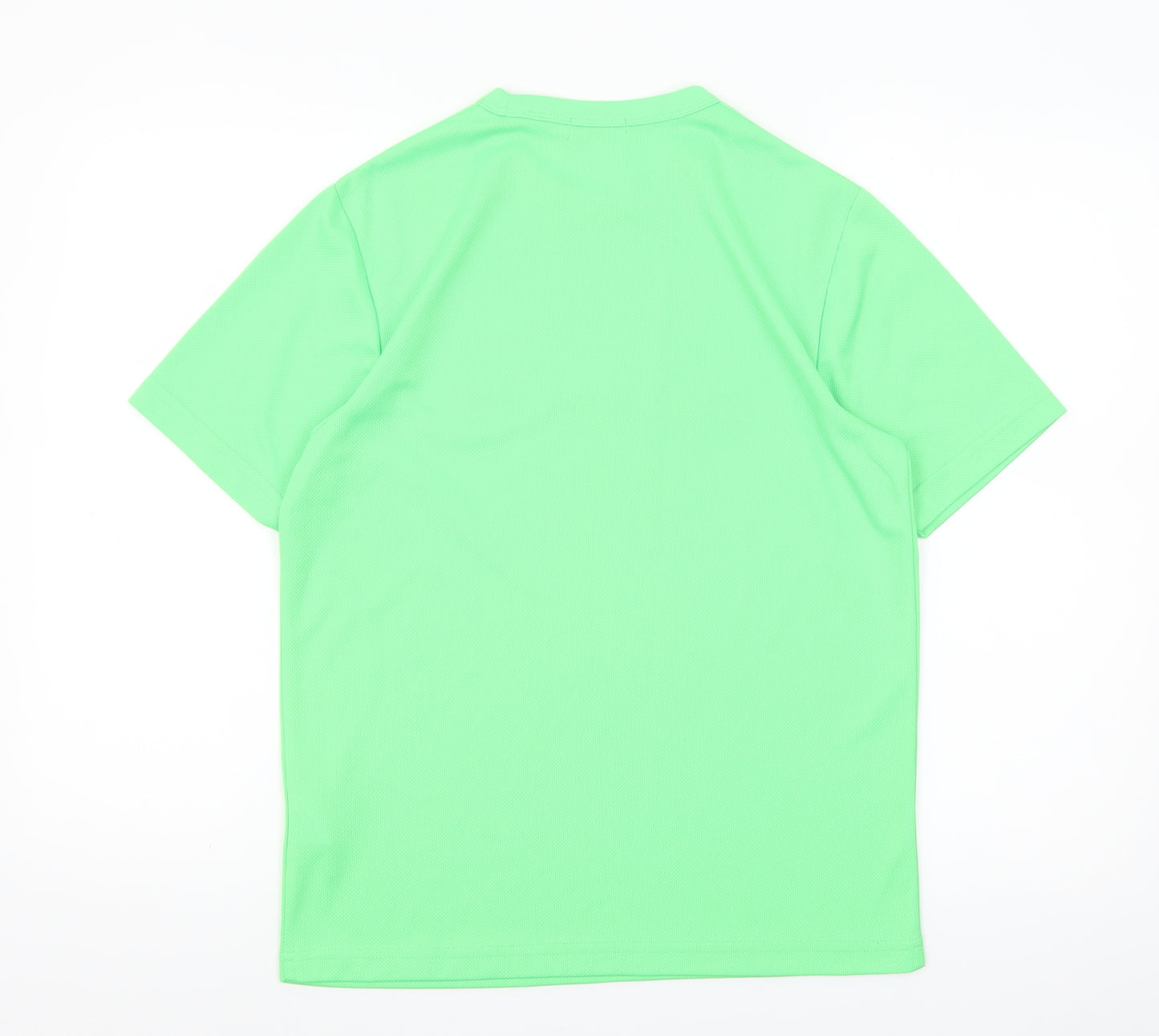 Bossini Sport Men's Green Polyester Crew Neck T-Shirt Size M
