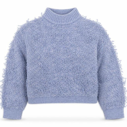 ASOS Women Blue Mock Neck Chunky Knit Jumper Size 10