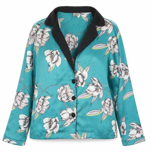 ASOS Women’s Blue Floral Satin Wrap Blouse UK 12