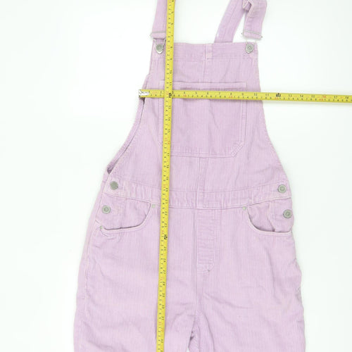 ASOS DESIGN Women Purple Corduroy Short Dungaree XS