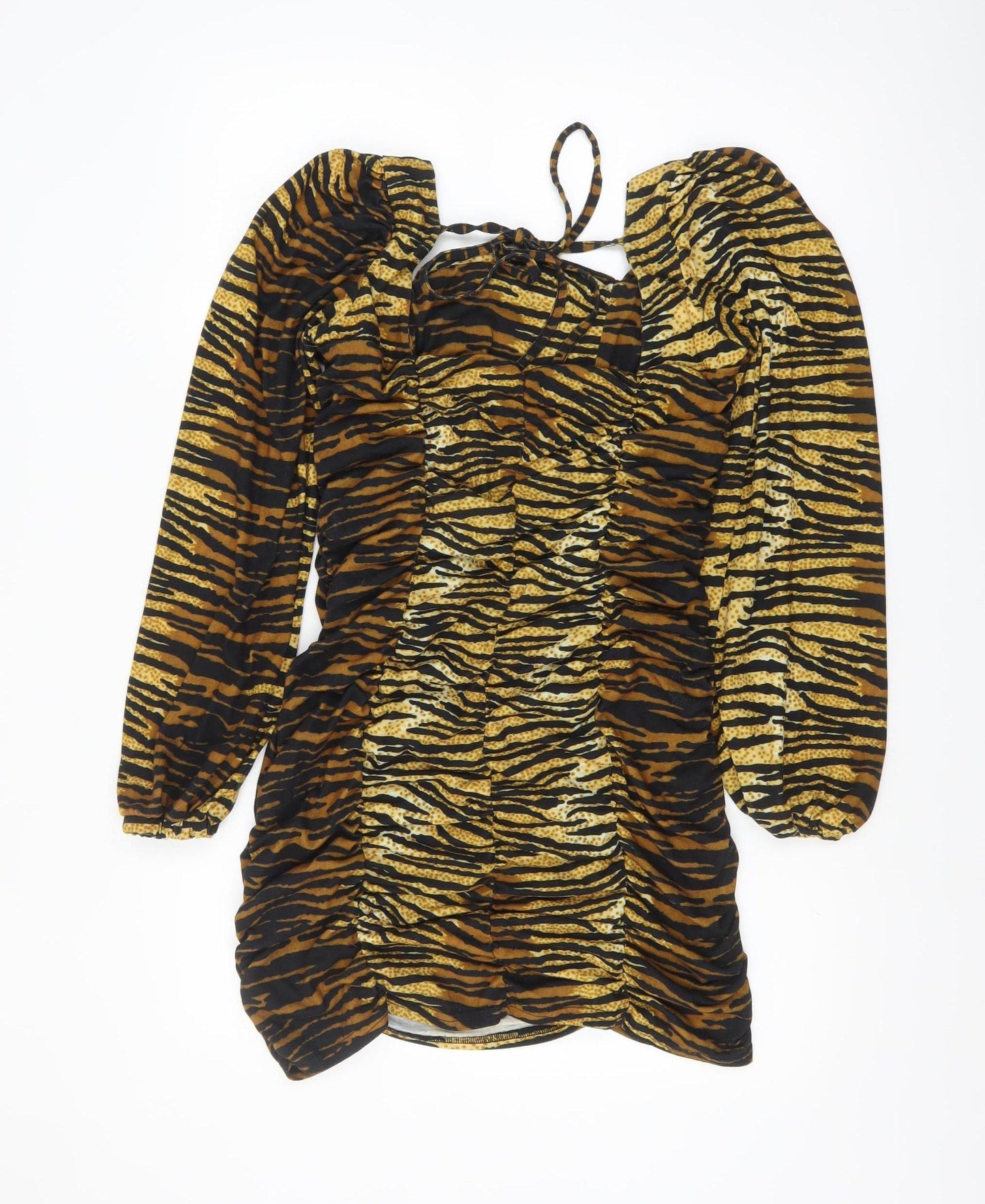 Collusion Women’s Multicoloured Animal Print Bodycon Dress Size 14