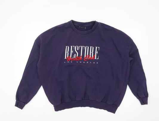 ASOS Design Women's Purple Restore Health Club Sweatshirt UK 10