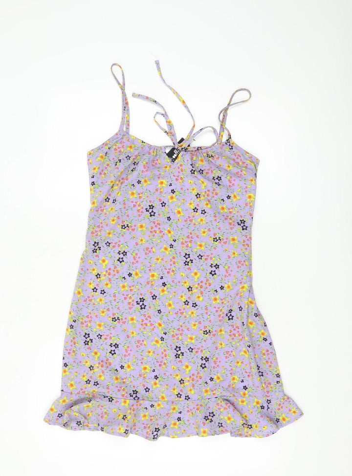 Collusion Women’s Purple Floral Slip Dress Size 8