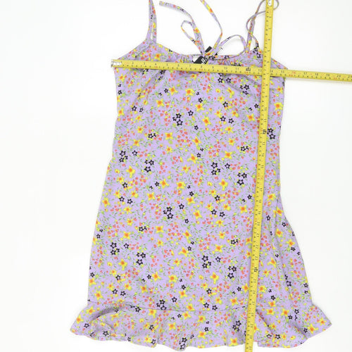Collusion Women’s Purple Floral Slip Dress Size 8