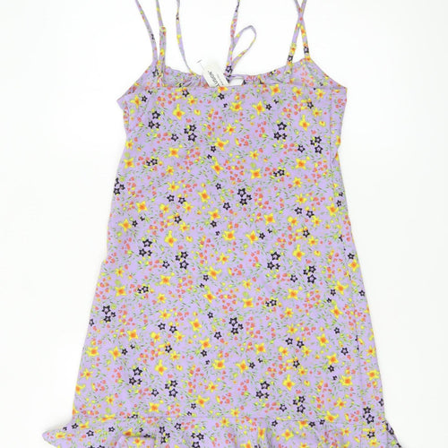 Collusion Women’s Purple Floral Slip Dress Size 8