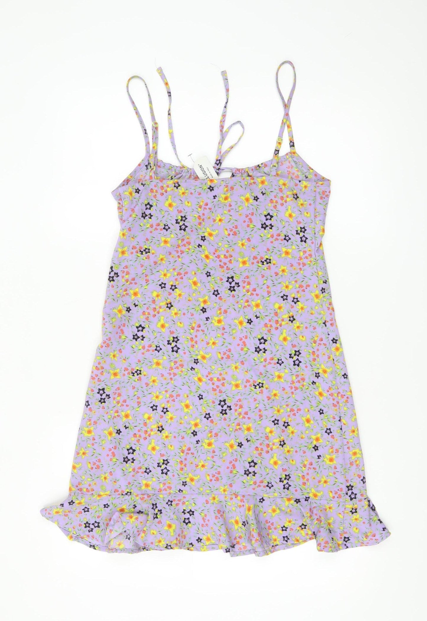 Collusion Women’s Purple Floral Slip Dress Size 8