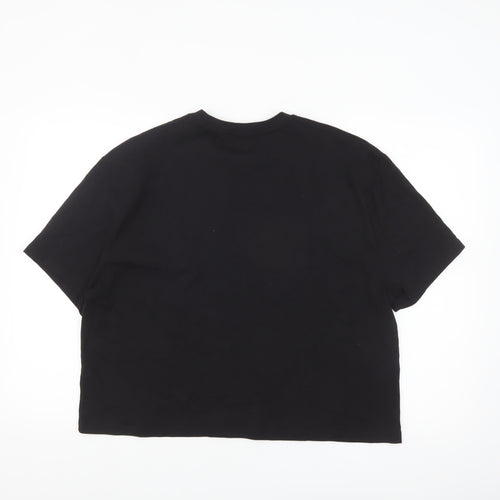 ASOS DESIGN Men's Black Gothic Logo Regular Fit Cotton T-Shirt L