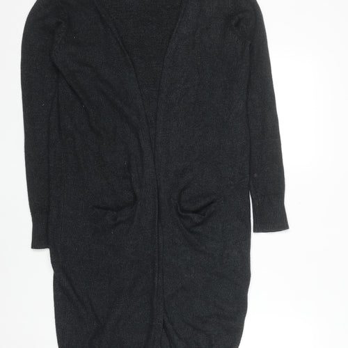Jacqueline de Yong Women's Black M Long Sleeve Open Knit Cardigan