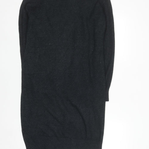 Jacqueline de Yong Women's Black M Long Sleeve Open Knit Cardigan