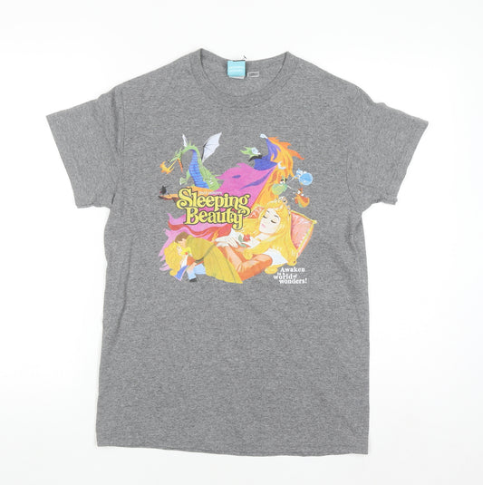 Truffle Shuffle Women’s Grey Sleeping Beauty Disney T-Shirt S