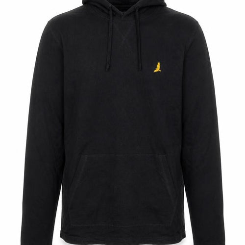 Brave Soul Men's Black Pullover Hoodie M Embroidered Logo Cotton