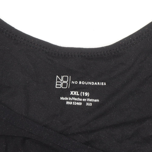 No Boundaries Women's Black 2XL Camisole Tank Top