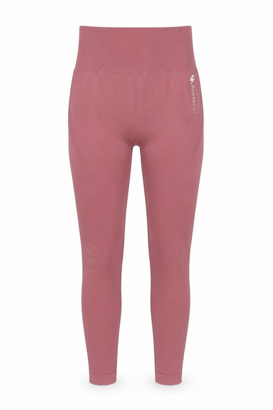 Powercut Womens Pink Seamless High Waist Gym Leggings Size S