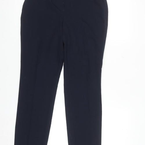 Dunnes Women’s Navy Slim Fit Work Trousers Size 8 Stretch