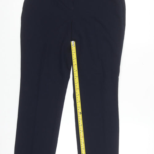 Dunnes Women’s Navy Slim Fit Work Trousers Size 8 Stretch