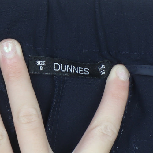 Dunnes Women’s Navy Slim Fit Work Trousers Size 8 Stretch