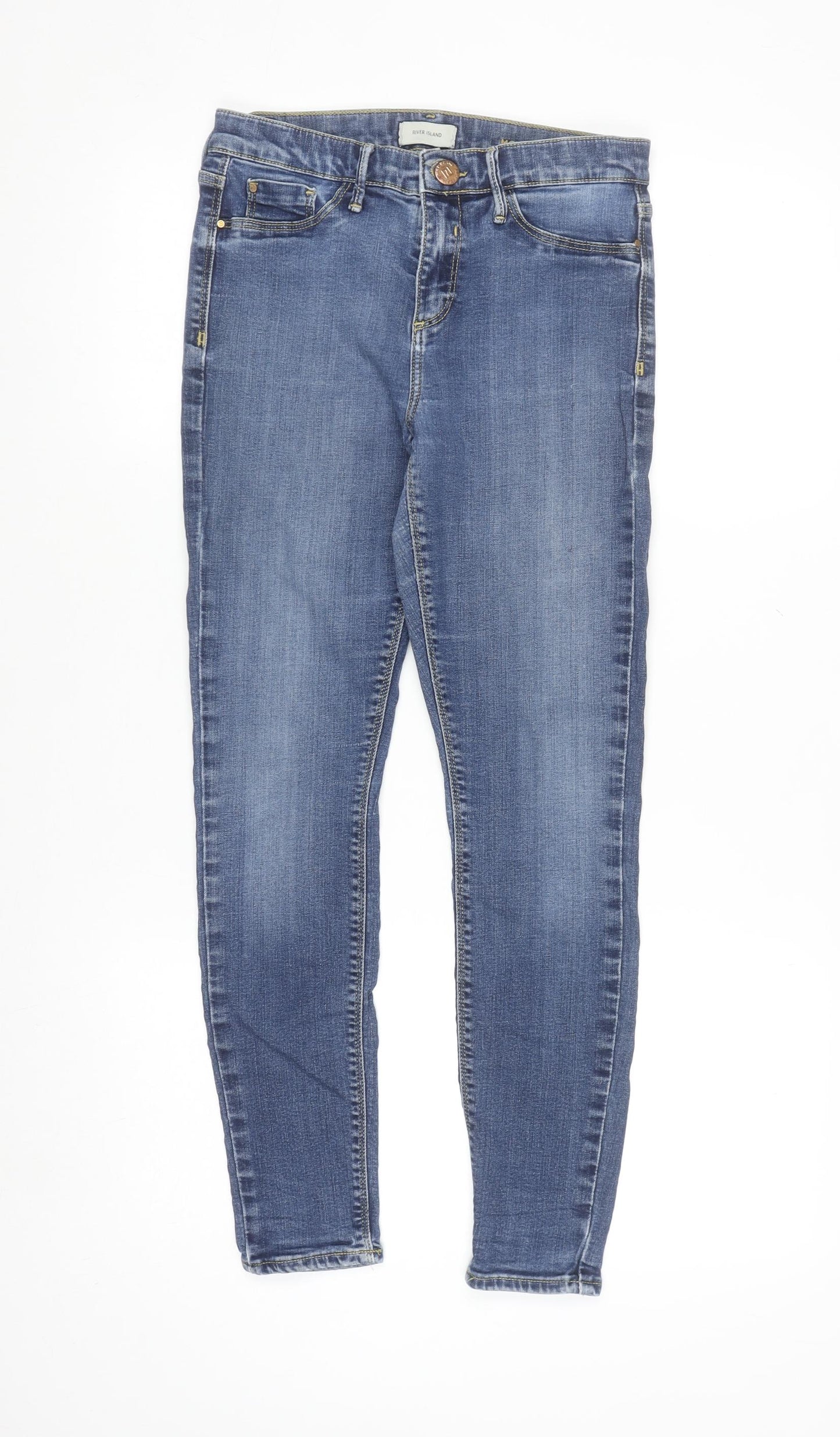 River Island Women’s Blue Skinny Denim Jeans Size 10