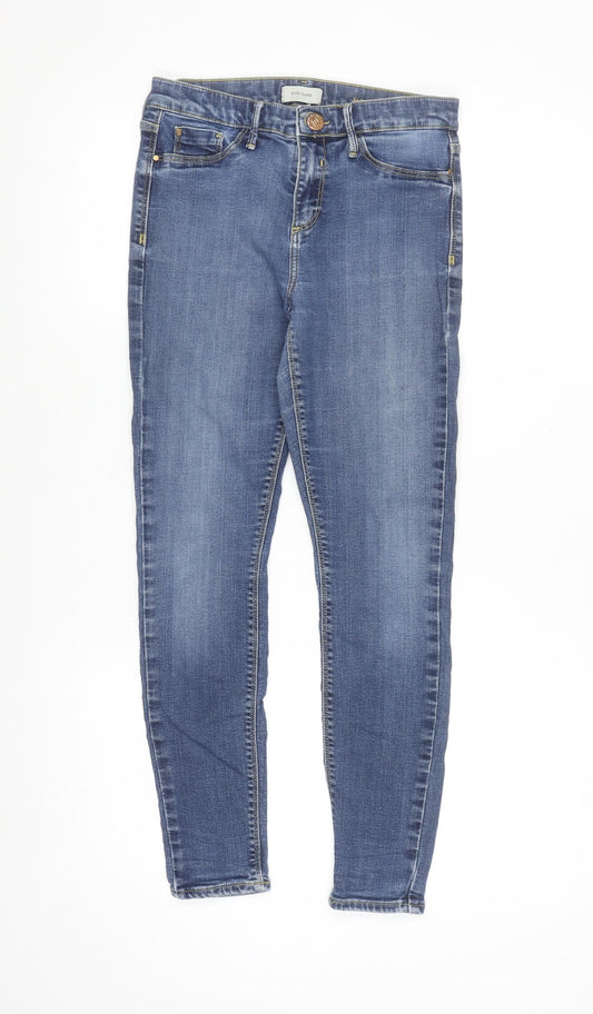 River Island Women’s Blue Skinny Denim Jeans Size 10