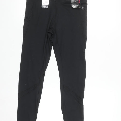 Dunnes Stores Women's Black 7/8 Ankle Leggings Size S Performance Sport